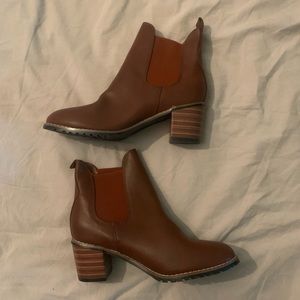 Brown Ankle Booties Size 10